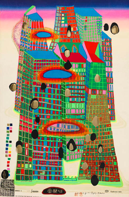 Hundertwasser Good Morning City - series U - Bleeding Town